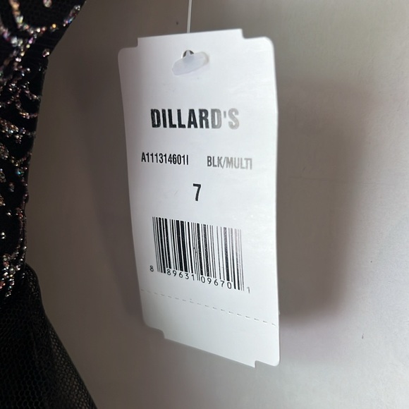 NEW with tags Poppies and Roses sparkly black girls dress size 7‎ from Dillards - Picture 9 of 11